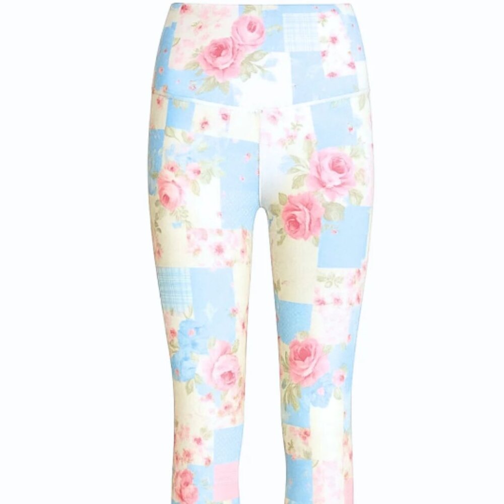 NEW Brianna Cannon Patchwork Floral Leggings